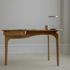 Lámpara de mesa recargable LED UMAGE Asteria Move, acero pulido, 31 cm