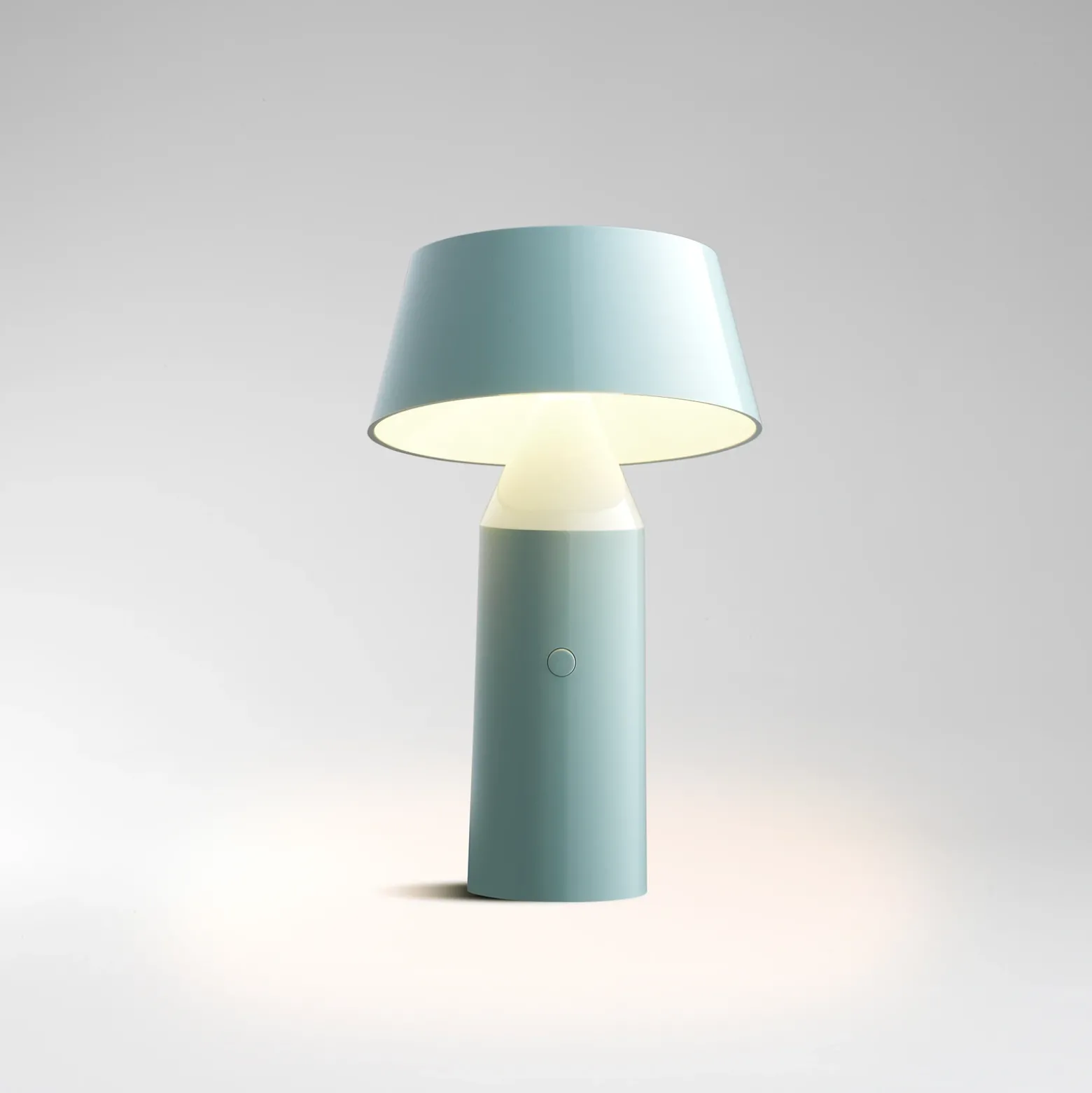Lámpara de mesa recargable LED MARSET Bicoca azul claro