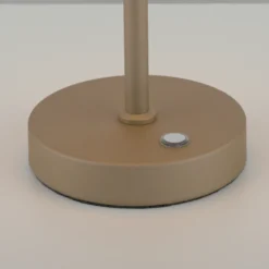 Lámpara de mesa recargable PURE Falling Rings, bronce/cromo DARK, CCT