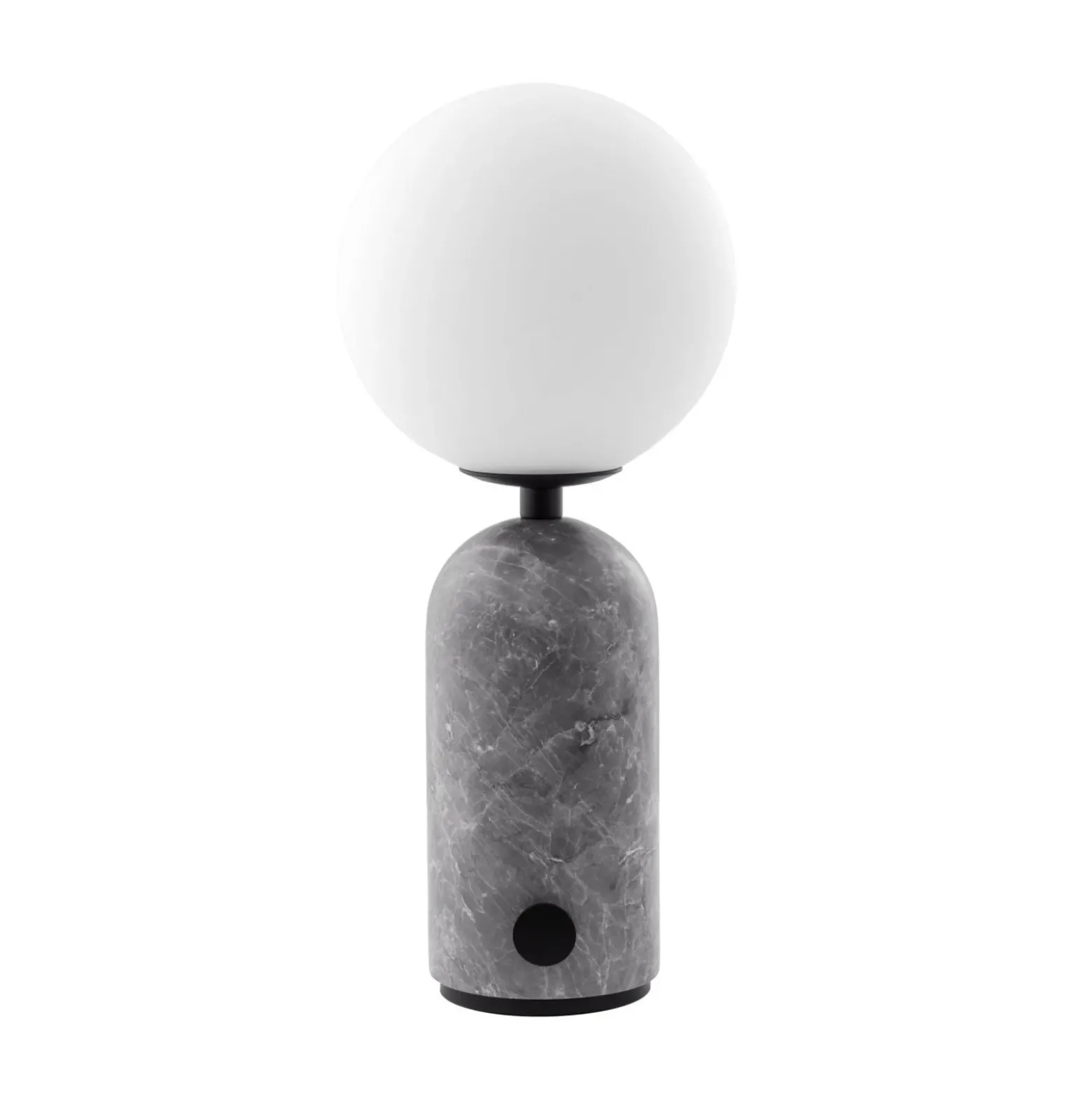 Lámpara de mesa recargable Torrano de Globen Lighting, mármol gris