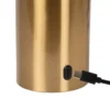 Lámpara de mesa recargable Vivo, color latón, altura 22 cm, metal
