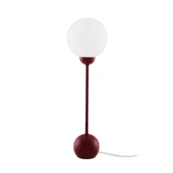 Lámpara de mesa Ripley de Globen Lighting, color rojo, altura 52 cm,