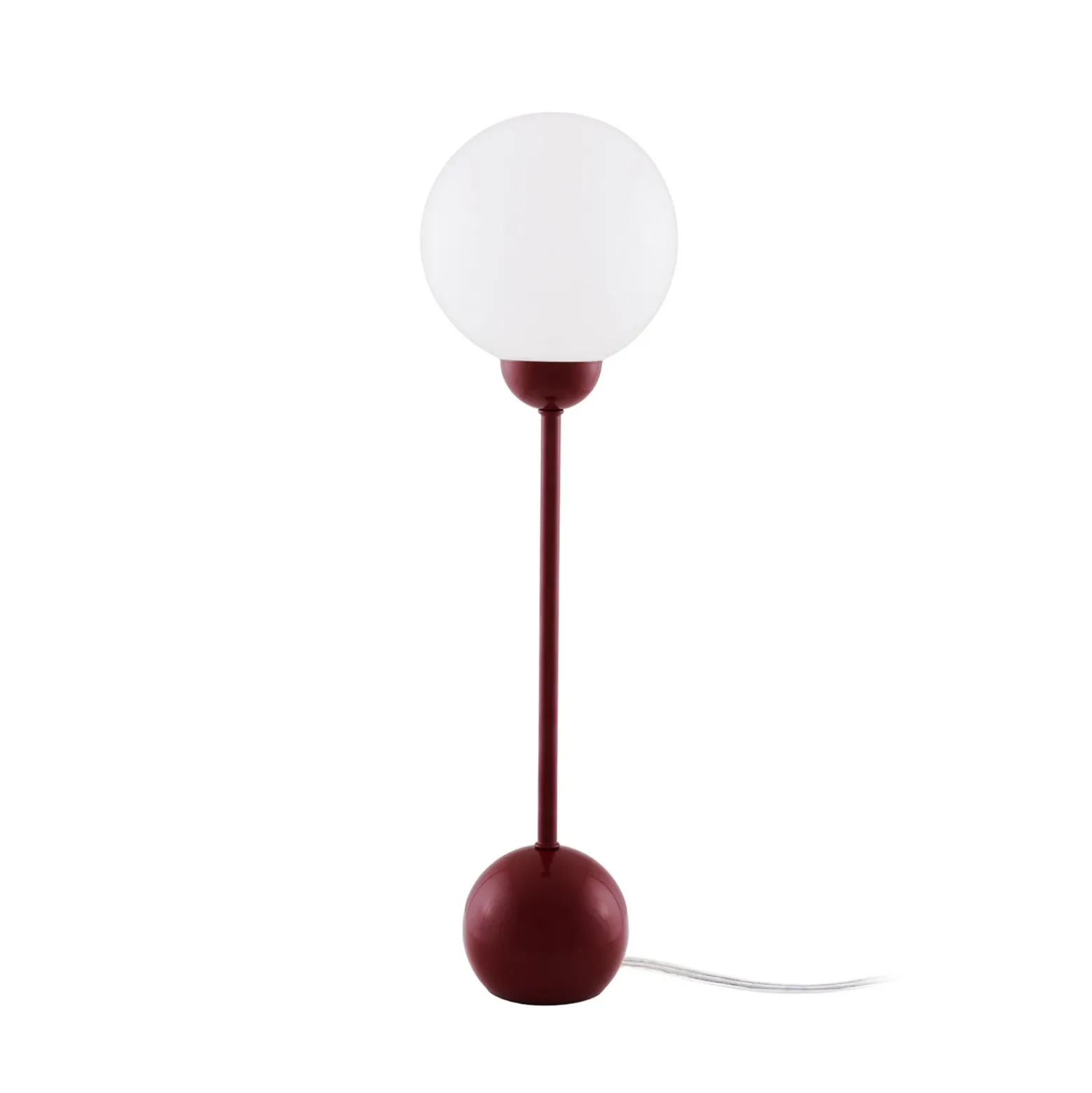 Lámpara de mesa Ripley de Globen Lighting, color rojo, altura 52 cm,
