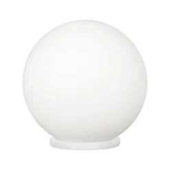 Lámpara de mesa Rondo, Ø 20 cm, blanco