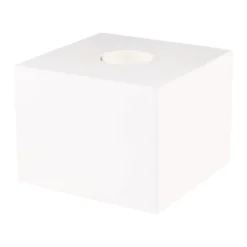 Lámpara de mesa SEGULA Cozy, haya blanca, forma cúbica, E27