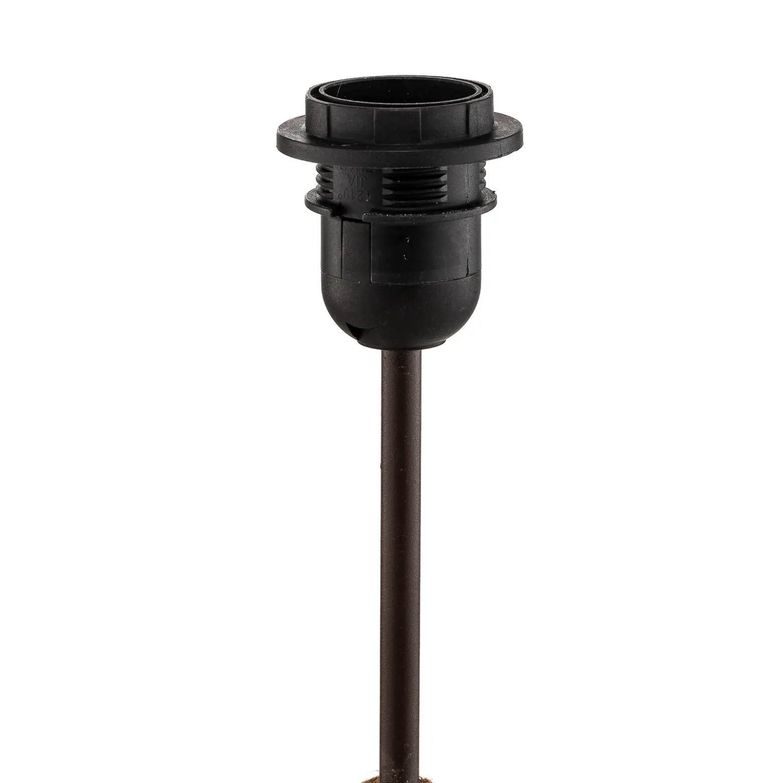Lámpara de mesa Seregon con decoración de piedra, altura 63 cm