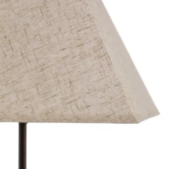 Lámpara de mesa Seregon con decoración de piedra, altura 63 cm