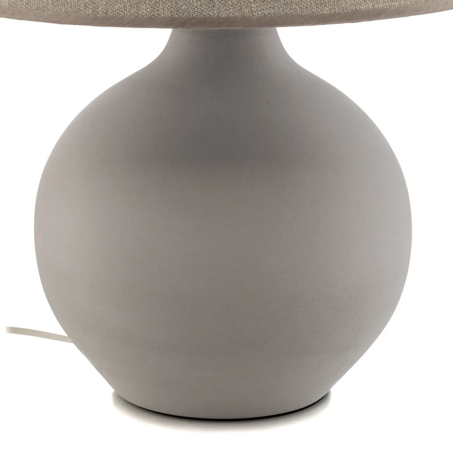 Lámpara de mesa Sfera, altura 53 cm, cemento/gris