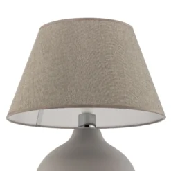Lámpara de mesa Sfera, altura 53 cm, cemento/gris