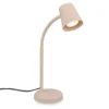 Lámpara de mesa Skriva, beige, metal, GU10, 38 cm, orientable