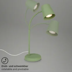 Lámpara de mesa Skriva, portalámpara GU10, verde lima