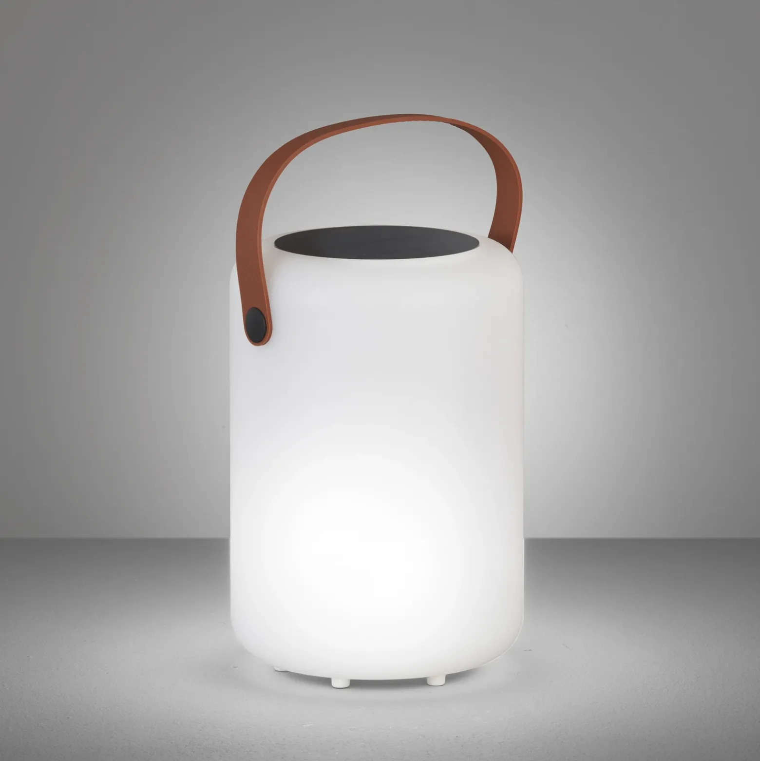Lámpara de mesa solar LED Orno blanco cálido y RGB