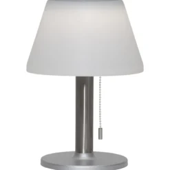 Lámpara de mesa solar LED Solia, interruptor tiro