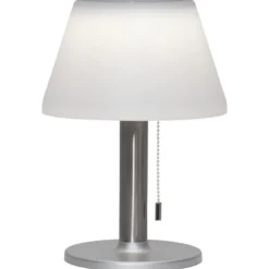 Lámpara de mesa solar LED Solia, interruptor tiro