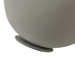 Lámpara de mesa Solomia de Lindby, beige, hierro, Ø 20 cm