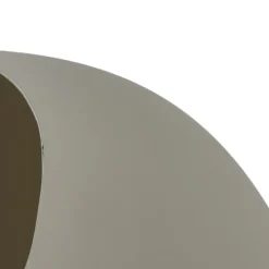 Lámpara de mesa Solomia de Lindby, beige, hierro, Ø 20 cm