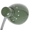 Lámpara de mesa Spring, brazo ajustable, verde