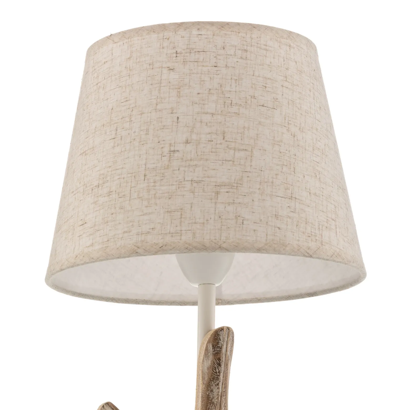 Lámpara de mesa Stellina, pantalla de tela, decoración estrella de mar