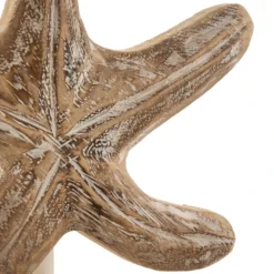 Lámpara de mesa Stellina, pantalla de tela, decoración estrella de mar