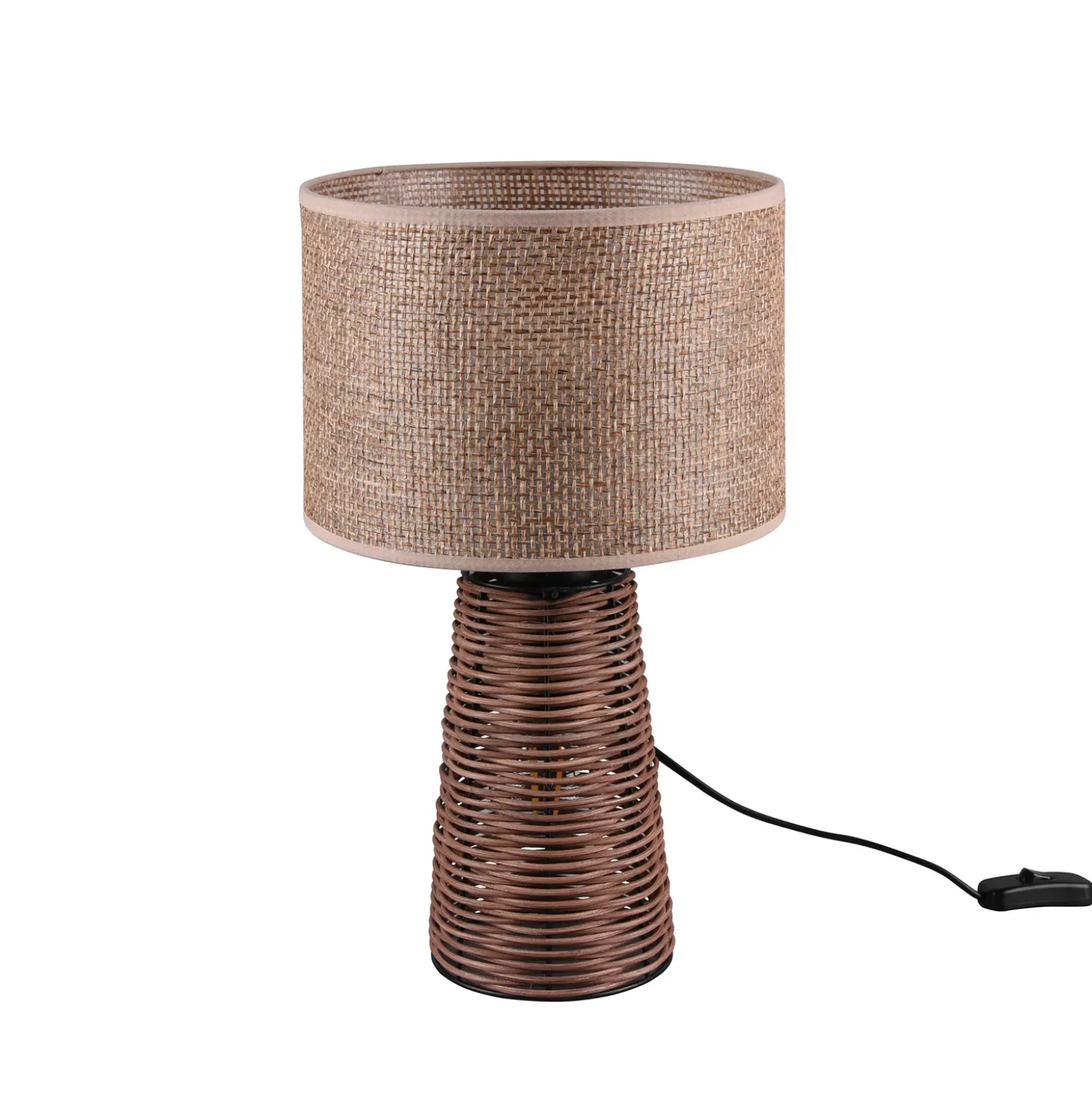 Lámpara de mesa Straw de ratán