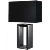 Lámpara de mesa textil Mirror, negro