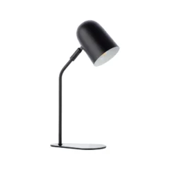 Lámpara de mesa Tong, negra, altura 38 cm, metal