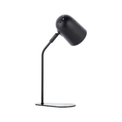 Lámpara de mesa Tong, negra, altura 38 cm, metal