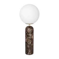 Lámpara de mesa Torrano de Globen Lighting, marrón, altura 53 cm