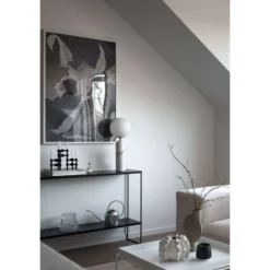 Lámpara de mesa Torrano de Globen Lighting, blanca, altura 53 cm