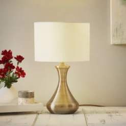 Lámpara de mesa Touch 2750, latón antiguo