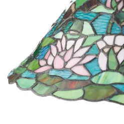 Lámpara de mesa Waterlily de estilo Tiffany