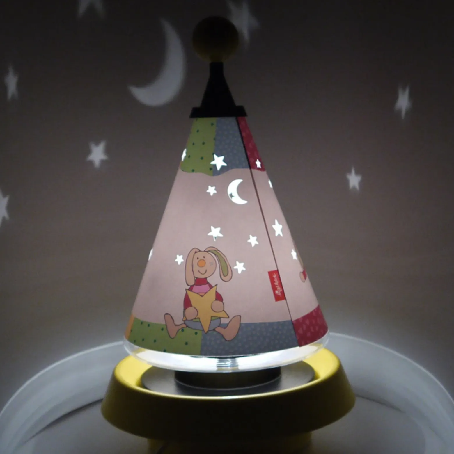 Lámpara de mesa y lámpara nocturna Carrousel Rainbow Rabbit