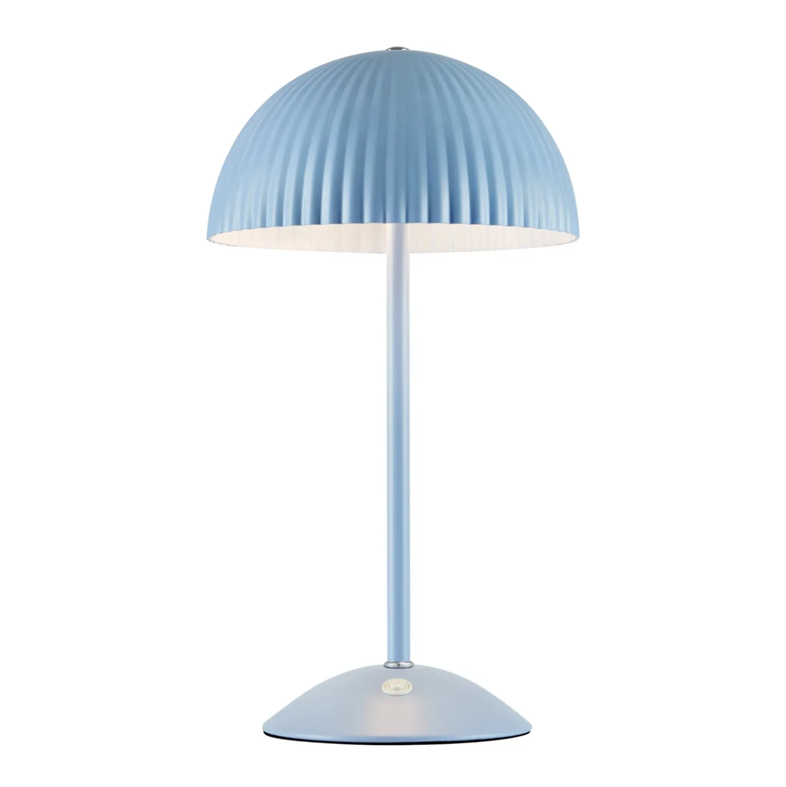 Lámpara de mesa Zin, azul, hierro, altura 35,5 cm, G9