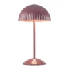 Lámpara de mesa Zin, roja, hierro, altura 35,5 cm, G9