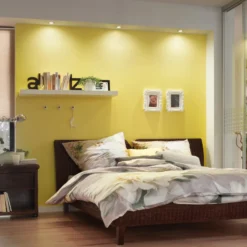 Lámpara de mueble empotrable LED FR 55 en aspecto acero inoxidable
