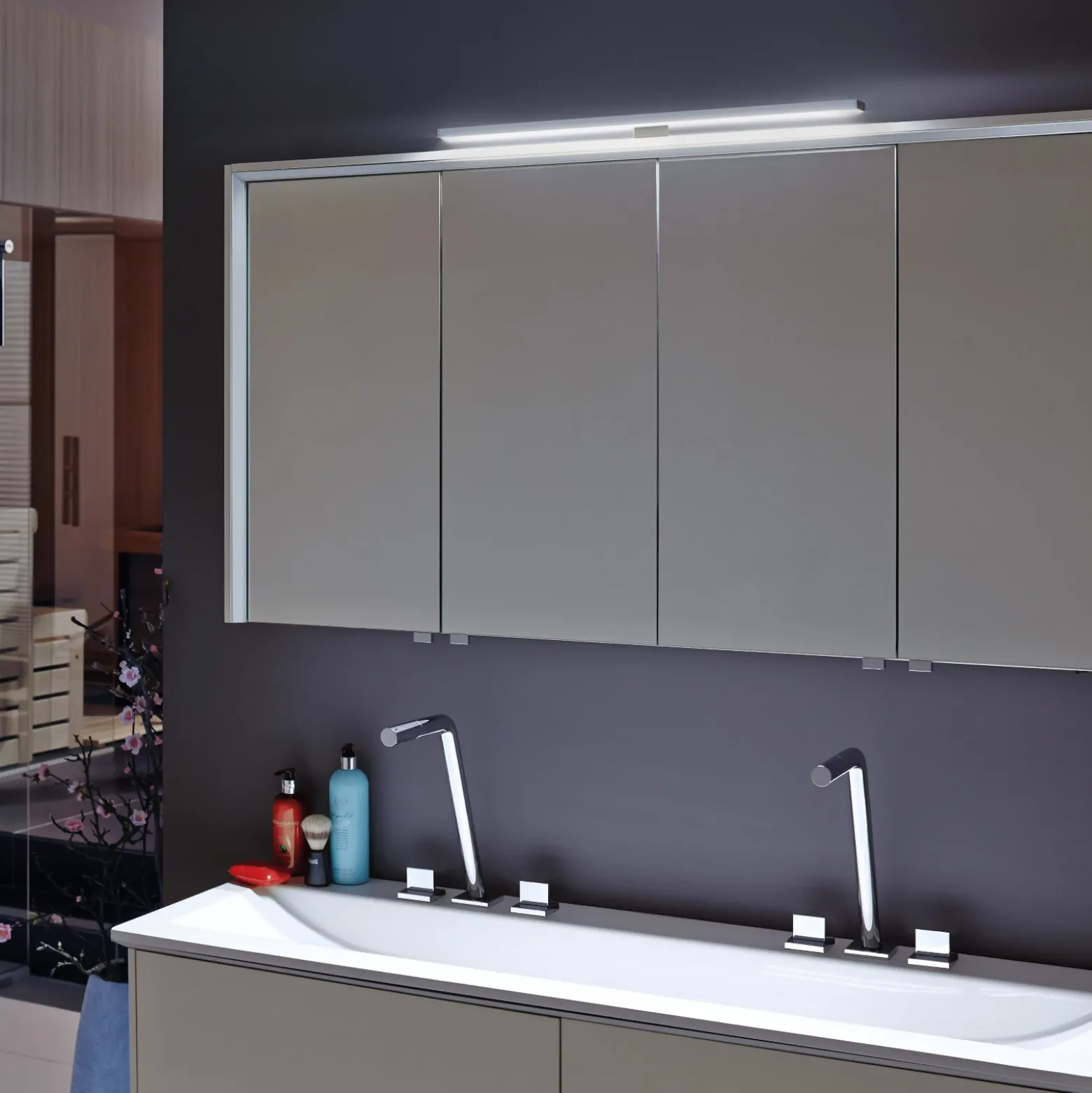 Lámpara de mueble LED Lugano 3.000 K, 90 cm