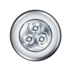 Lámpara de mueble LED OSRAM DOT-IT-CLASSIC, plateada, batería, atenuable