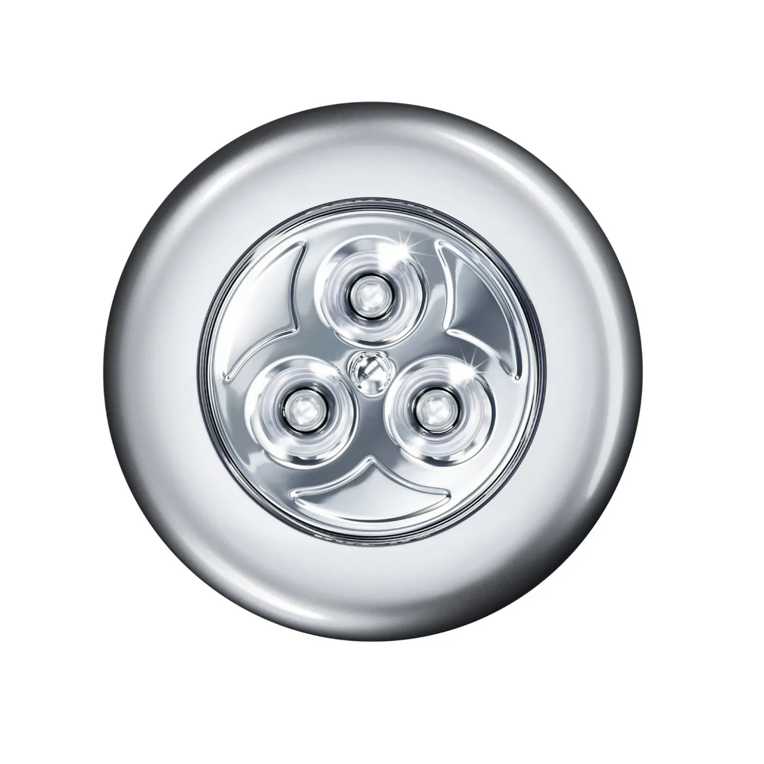 Lámpara de mueble LED OSRAM DOT-IT-CLASSIC, plateada, batería, atenuable