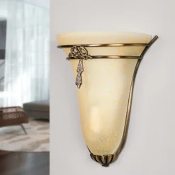 Lámpara de pared ASCANA con acabado antiguo