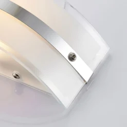 Lámpara de pared de vidrio Zinka con LED, 25 cm