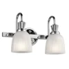 Lámpara de pared LED Cora para baño 2 focos