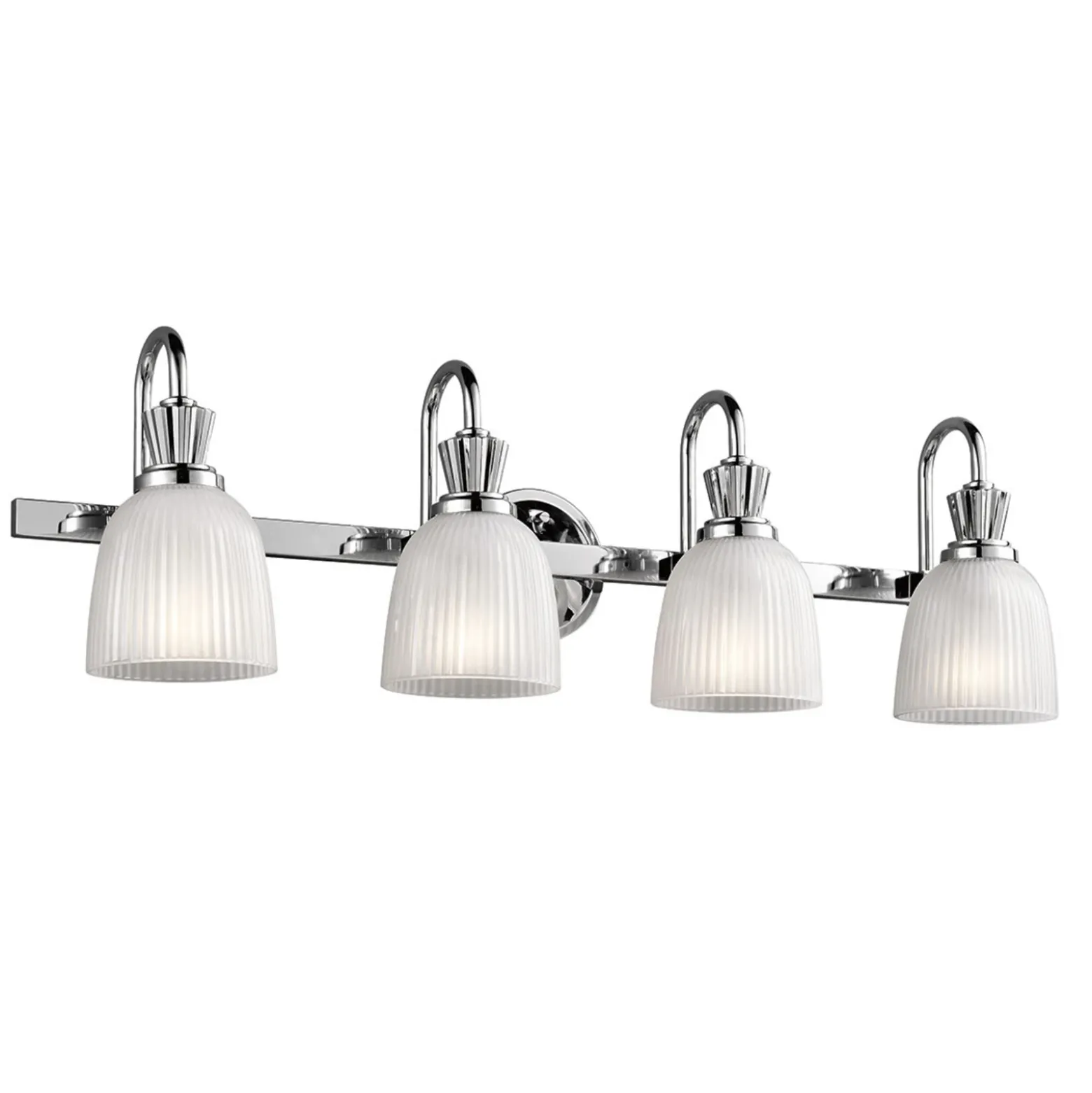 Lámpara de pared LED Cora para el baño, 4 luces