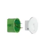 Lámpara de pared LED empotrable Paulmann Wall, blanca, redonda, de plástico