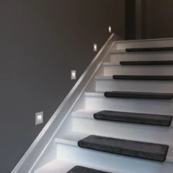 Lámpara de pared LED empotrable SLV Mobala, blanca, aluminio, 3000 K