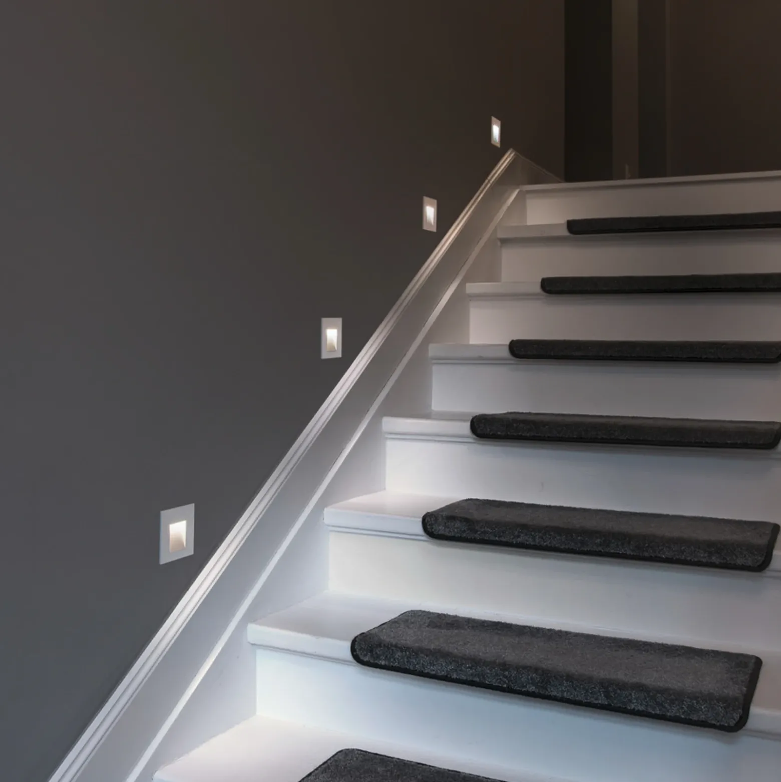 Lámpara de pared LED empotrable SLV Mobala, blanca, aluminio, 3000 K