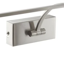 Lámpara de pared LED Matisse, ancho 45 cm, plata