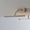 Lámpara de pared LED Matisse, ancho 34 cm, plata