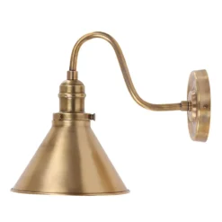 Lámpara de pared Provenza, latón envejecido