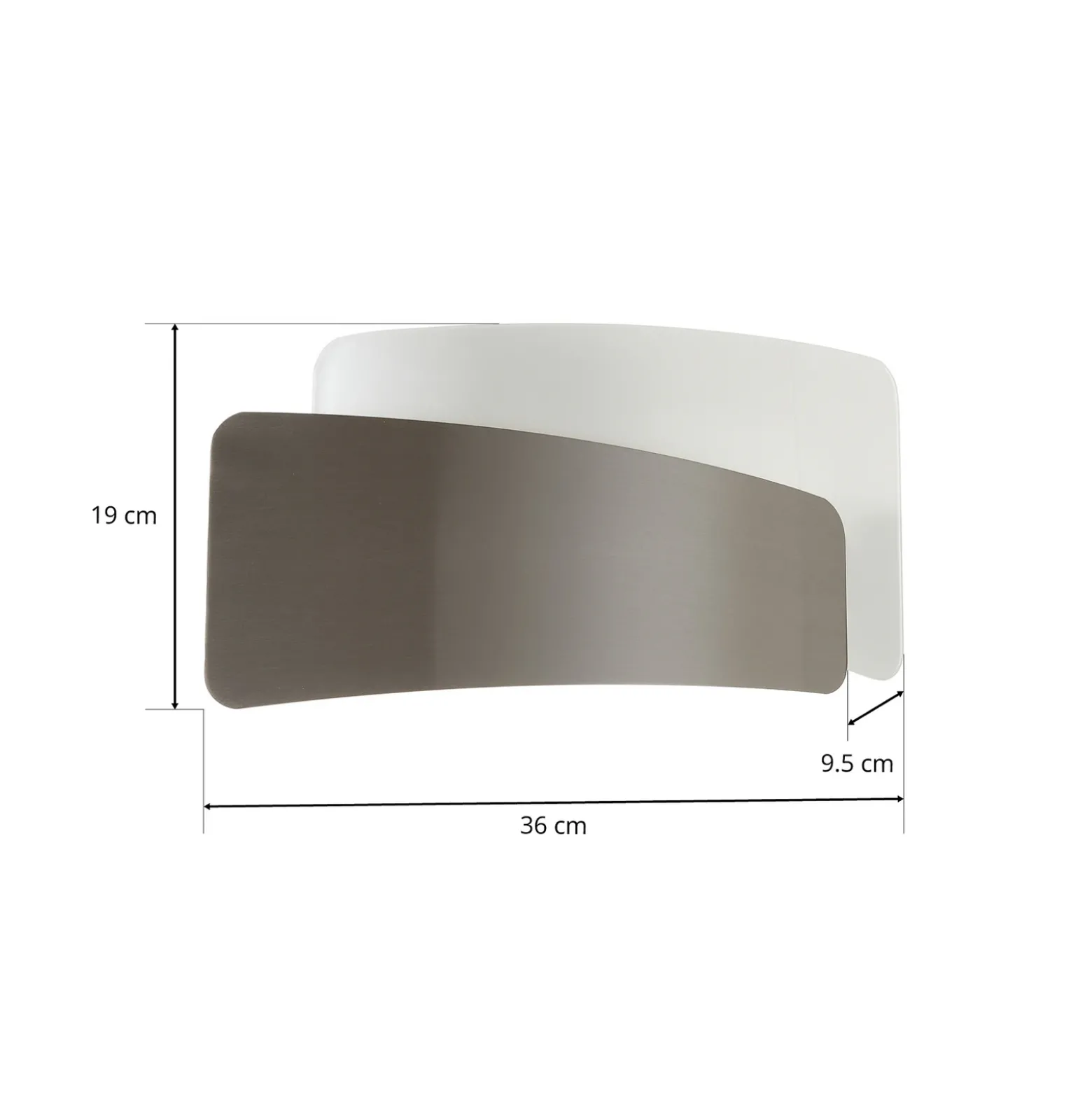 Lámpara de pared Slane de forma asimétrica