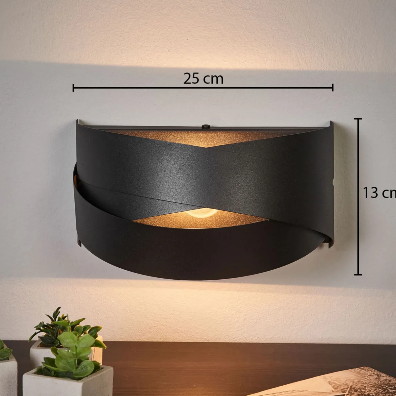 Lámpara de pared Tornado de iluminación indirecta